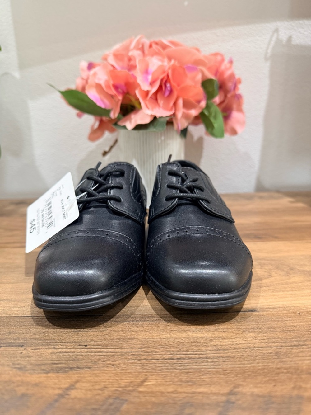 Stafford Toddler Boys Lil Dane Oxford Shoes in black size 10 medium